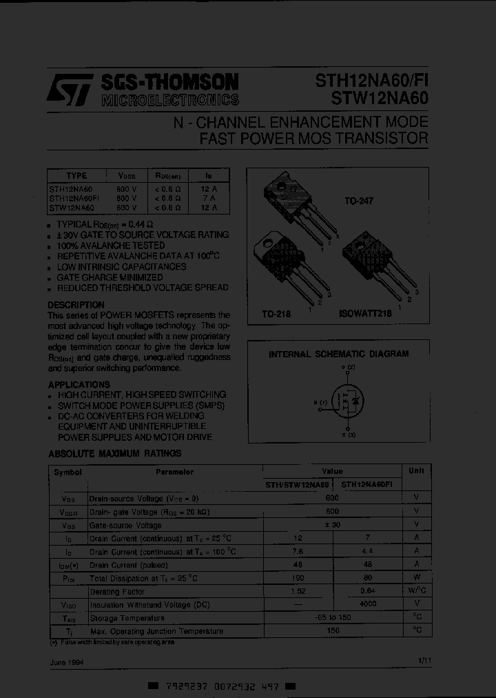STH12N60FI_1394756.PDF Datasheet