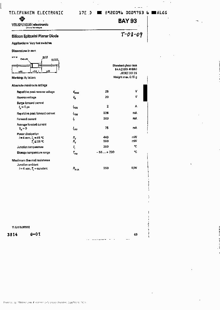 BAY93_1413215.PDF Datasheet
