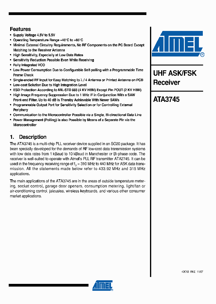 ATA3745P3-TGSY_1427623.PDF Datasheet