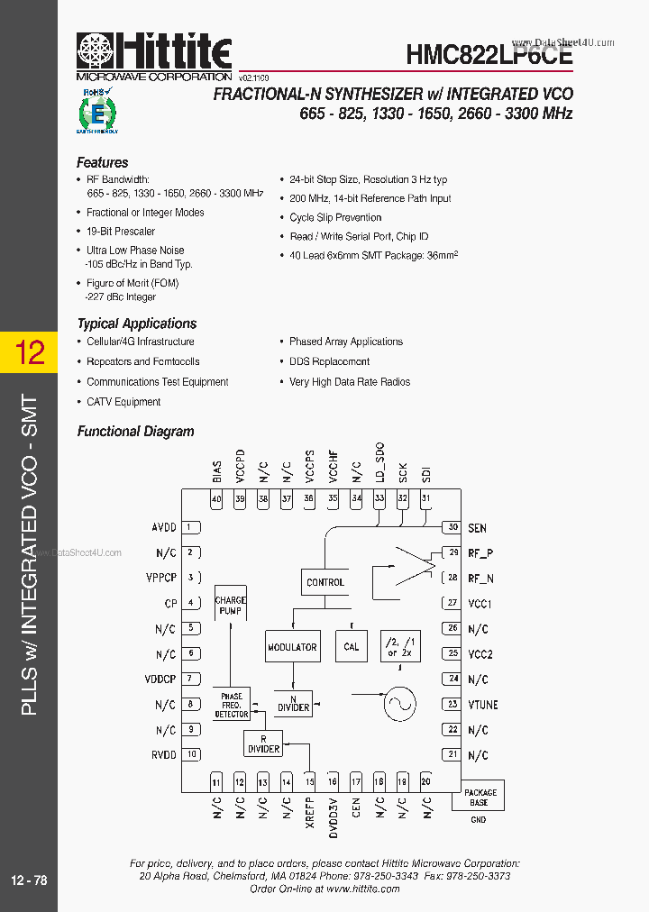 HMC822LP6CE_1737013.PDF Datasheet