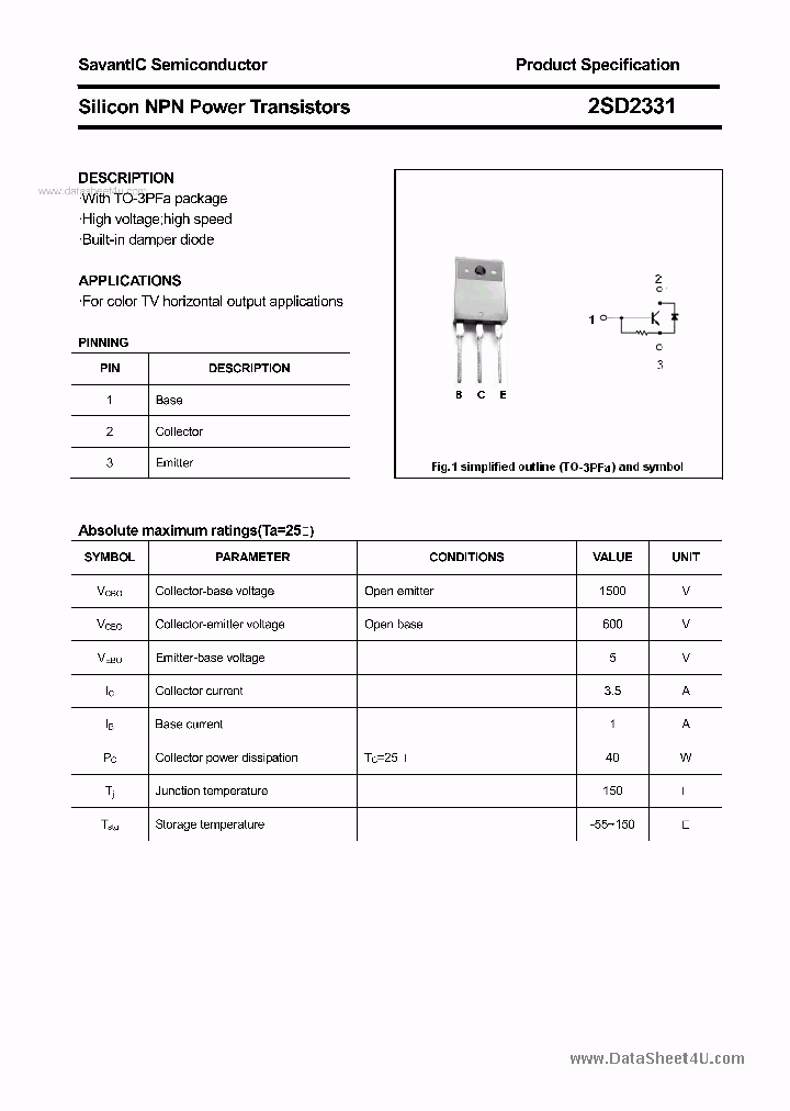 2SD2331_1742936.PDF Datasheet