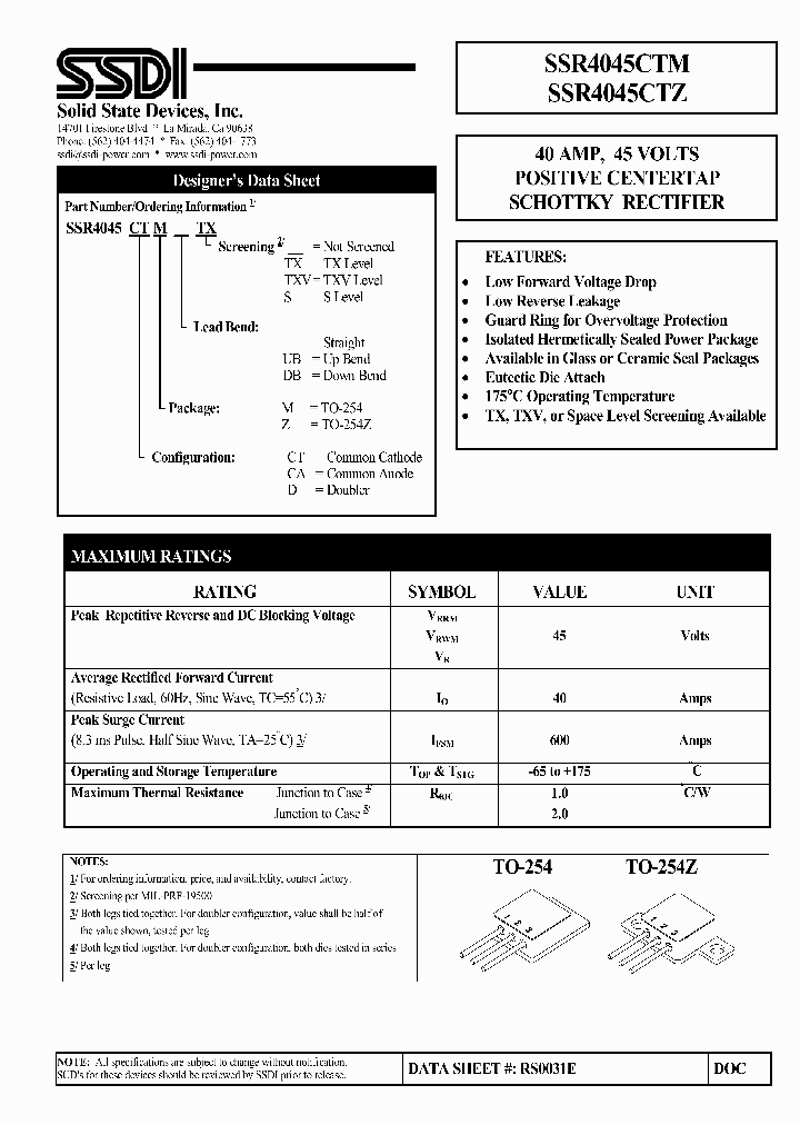 SSR4045CTM1_1743833.PDF Datasheet