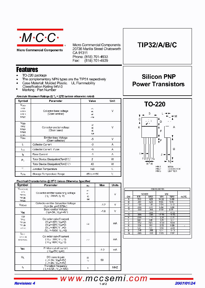 TIP32-BP_1449039.PDF Datasheet