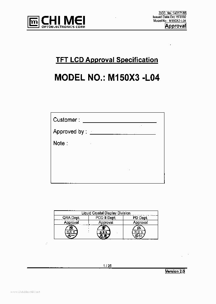 M150X3-L04_1746190.PDF Datasheet