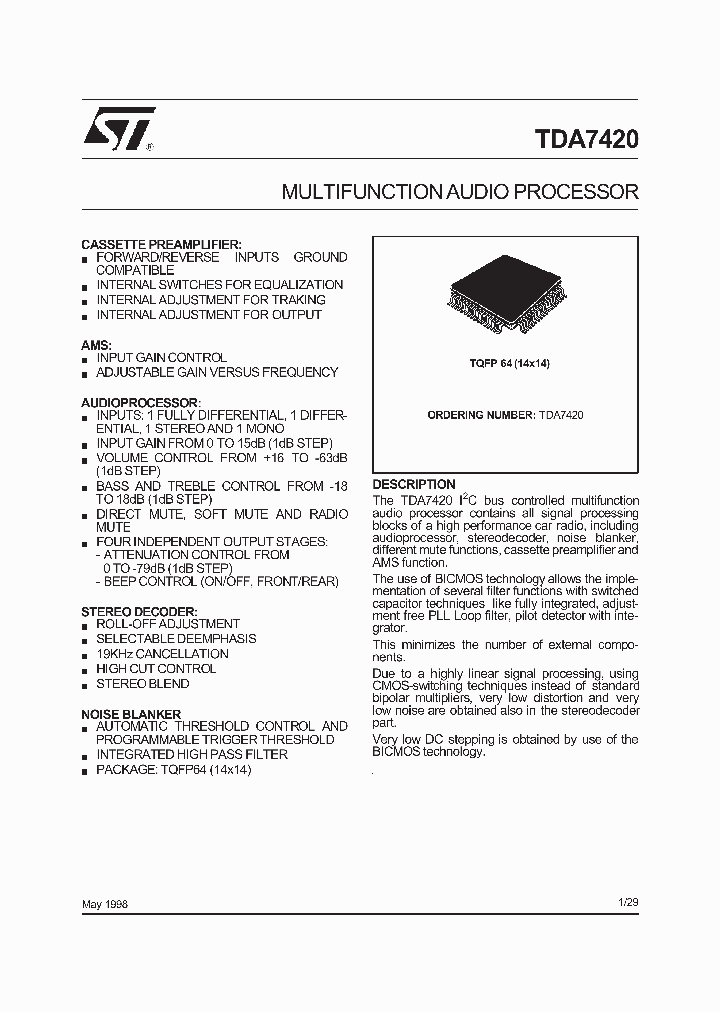 TDA7420_1754242.PDF Datasheet