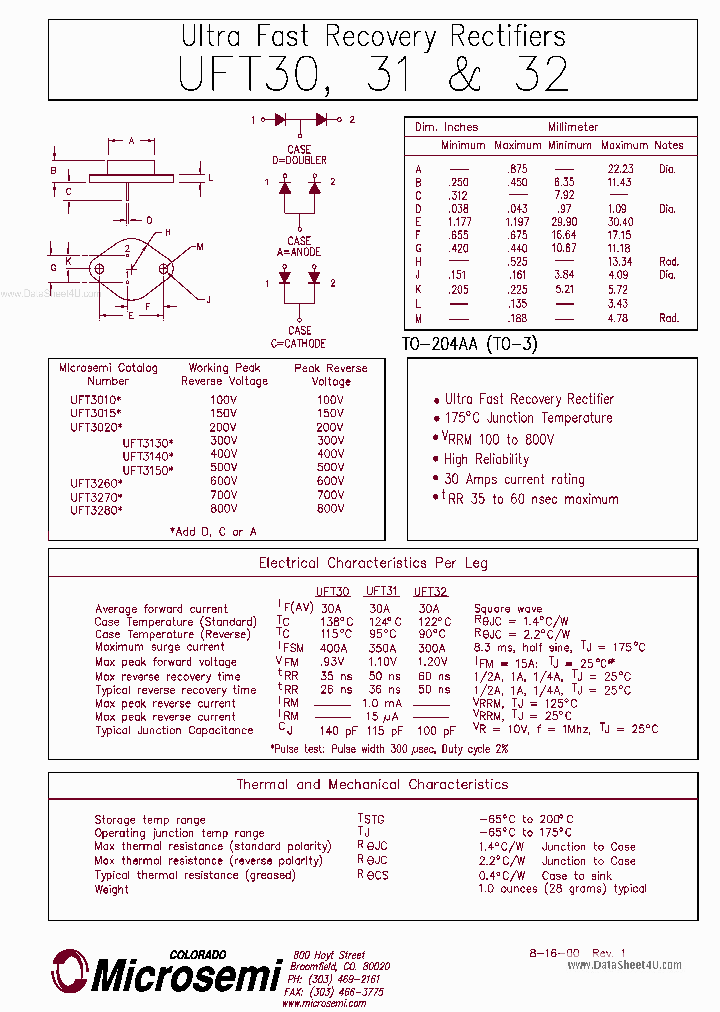 UFT31_1771888.PDF Datasheet