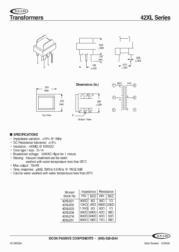 42XL016_1515407.PDF Datasheet