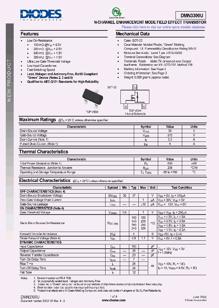 DMN3300U-7_1553063.PDF Datasheet