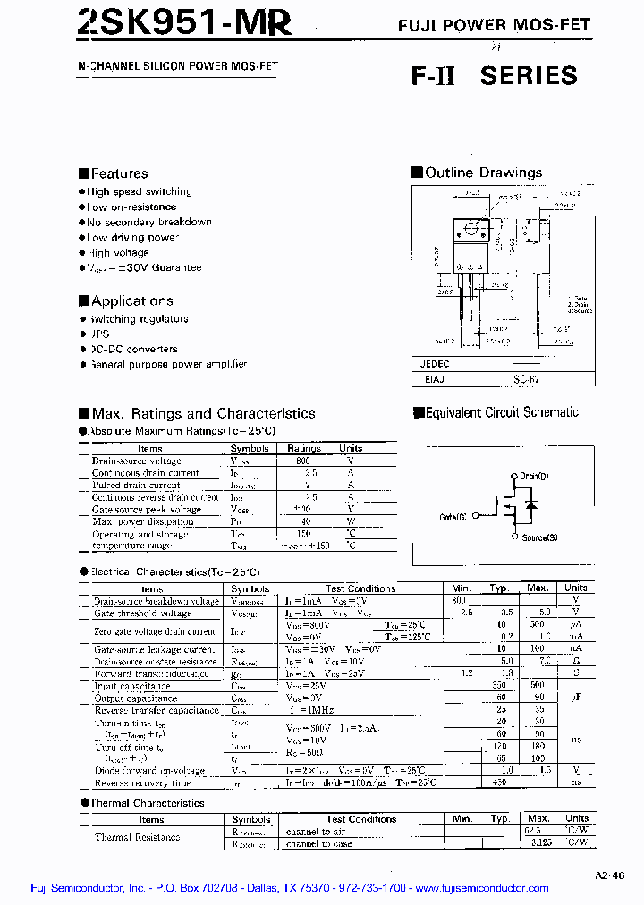 2SK951MR_1662915.PDF Datasheet