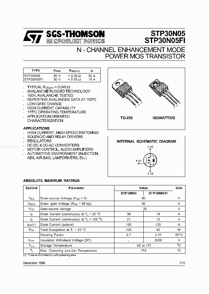 STP30N05_1819168.PDF Datasheet