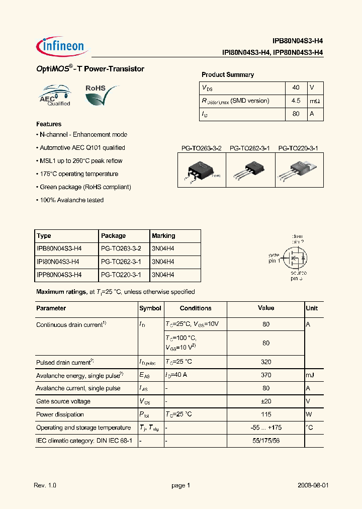 IPI80N04S3-H4_1837390.PDF Datasheet