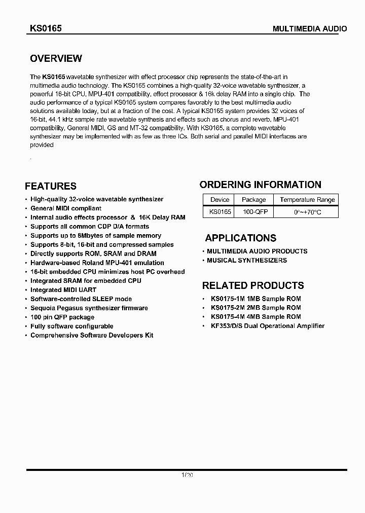 KS0165_1678062.PDF Datasheet