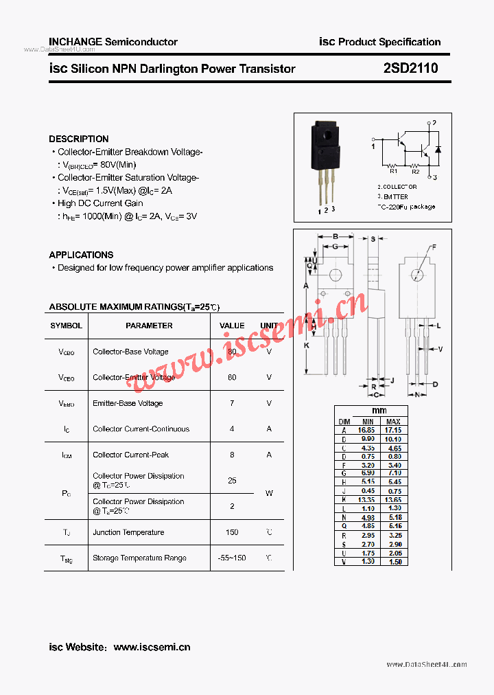 2SD2110_1845594.PDF Datasheet