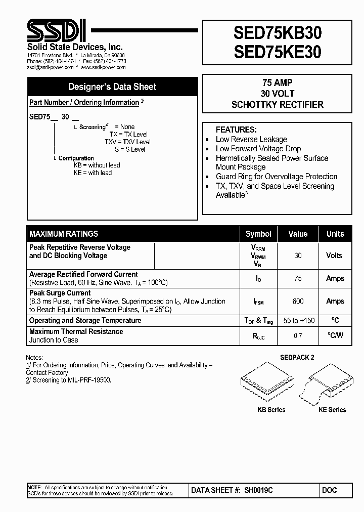 SED75KB301_1859714.PDF Datasheet