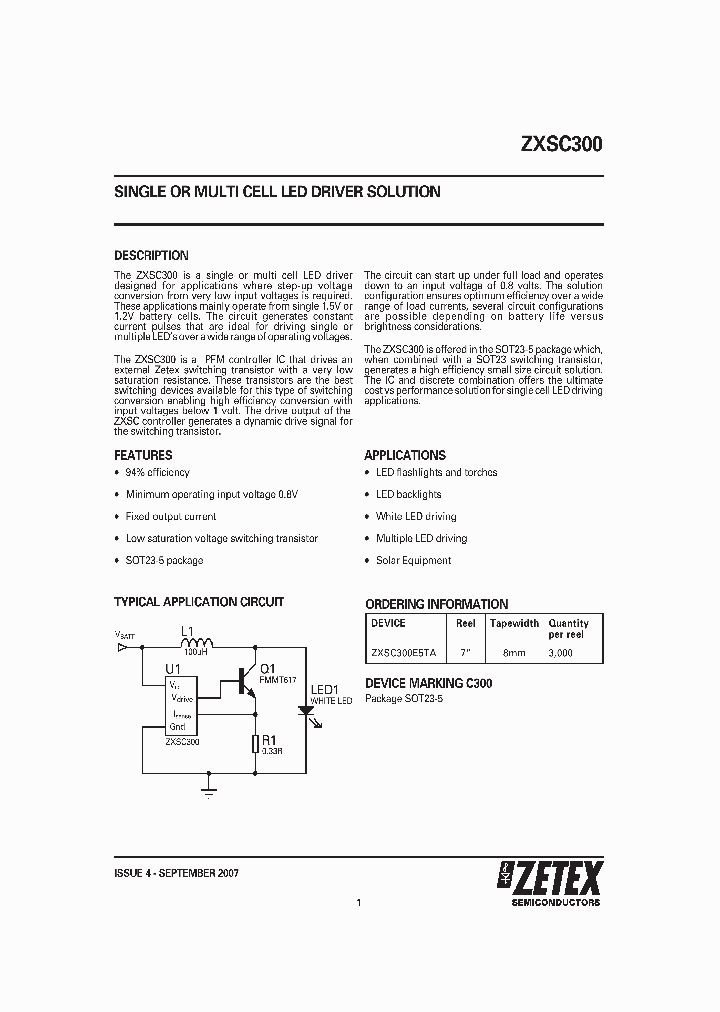 ZXSC300E5TA_1866707.PDF Datasheet