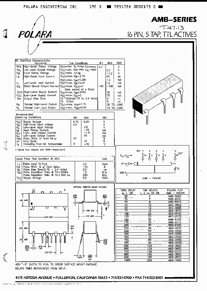 AMB0025S_1691318.PDF Datasheet