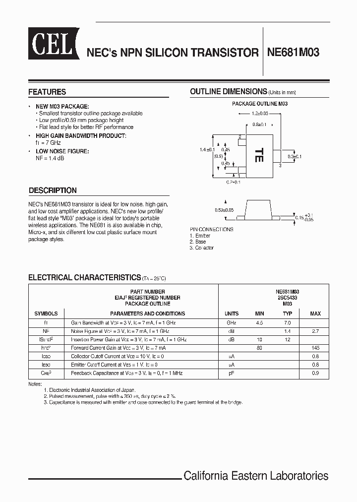 NE681M03-T1-A_1700729.PDF Datasheet