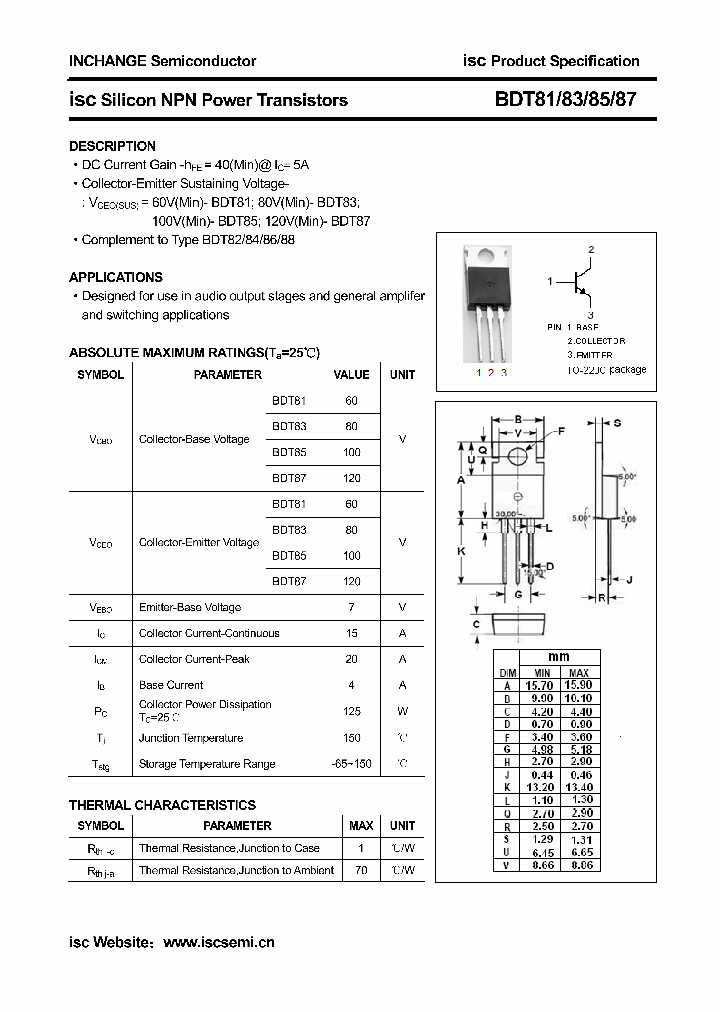 BDT87_1892831.PDF Datasheet