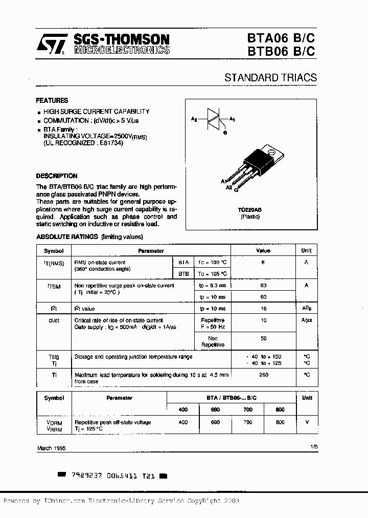 BTA06-700C_1729691.PDF Datasheet