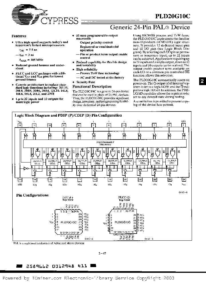 PLD20G10C-7JC_1750620.PDF Datasheet