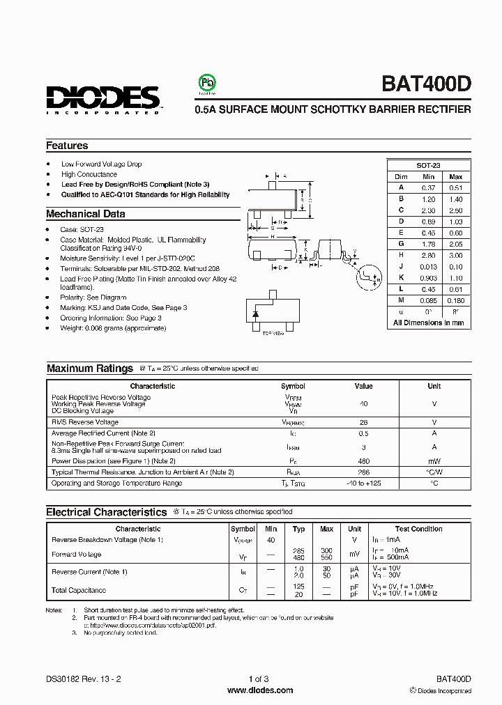 BAT400D-7-F_1751323.PDF Datasheet