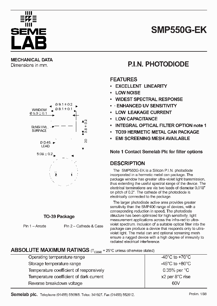 SMP550G-EK_1754374.PDF Datasheet