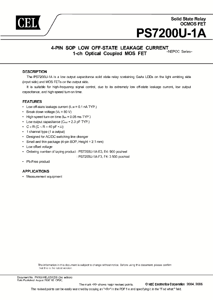 PS7200U-1A-E3-A_1764581.PDF Datasheet