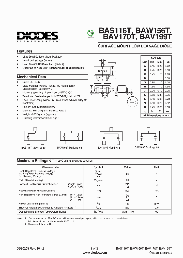 BAV170T-7-F_1763371.PDF Datasheet