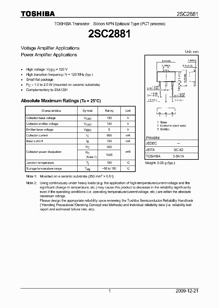 2SC2881-YTE12LCF_1787041.PDF Datasheet