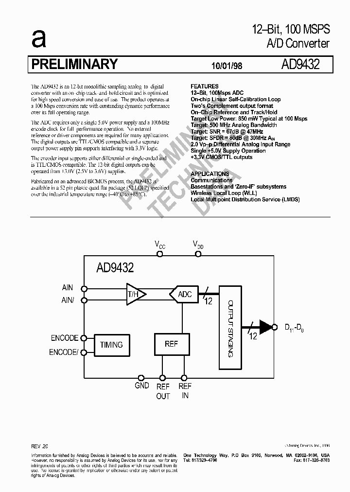 AD9432_1798506.PDF Datasheet