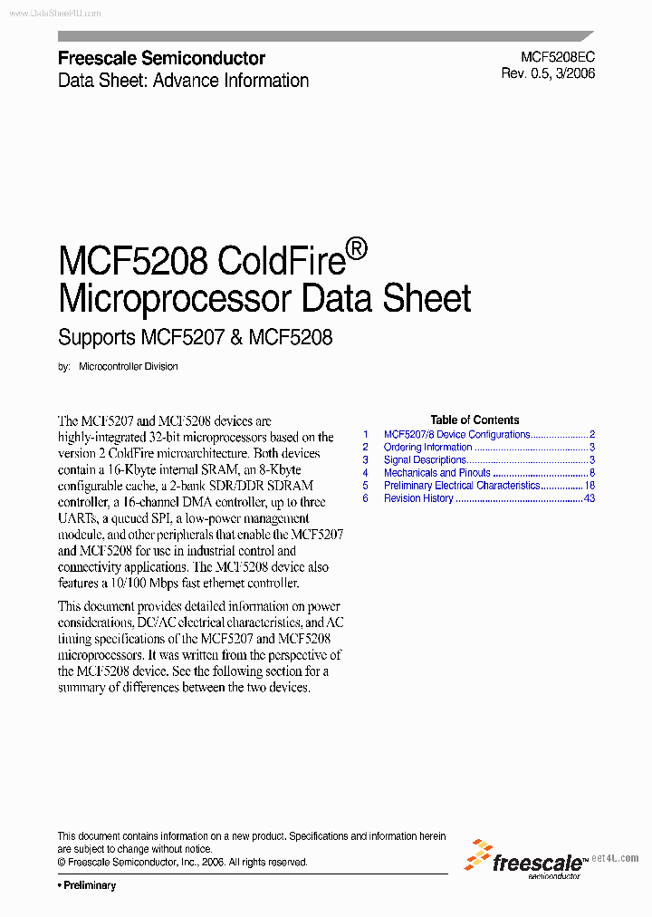 MCF5208_1866577.PDF Datasheet