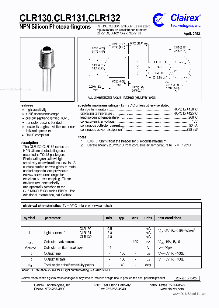 CLR130_1888454.PDF Datasheet