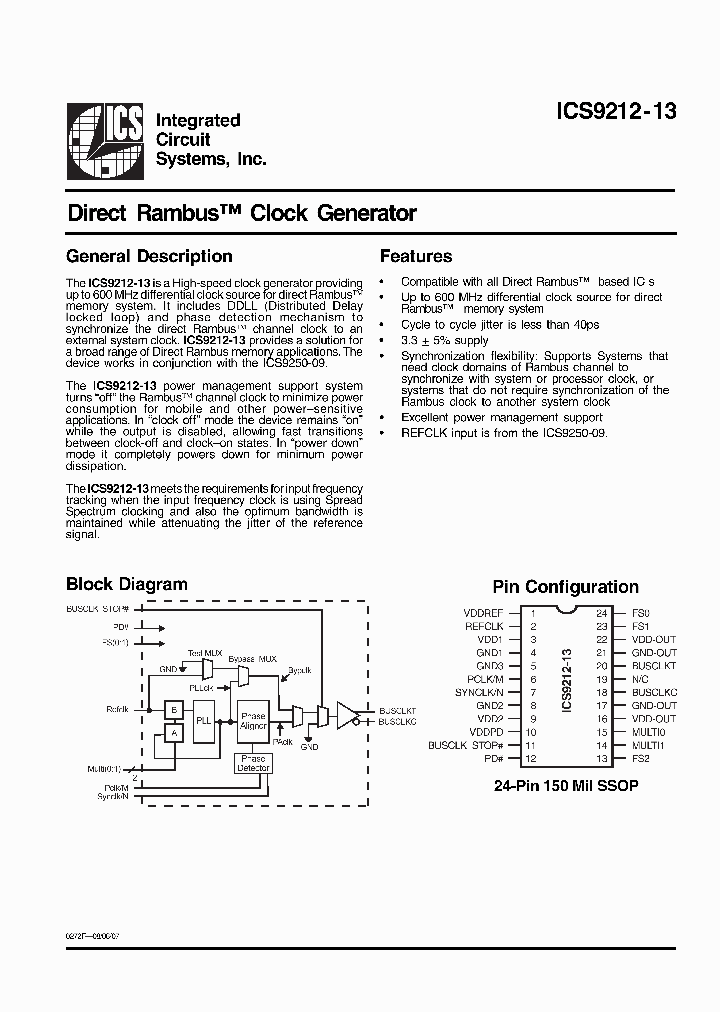 ICS9212-13_1809210.PDF Datasheet