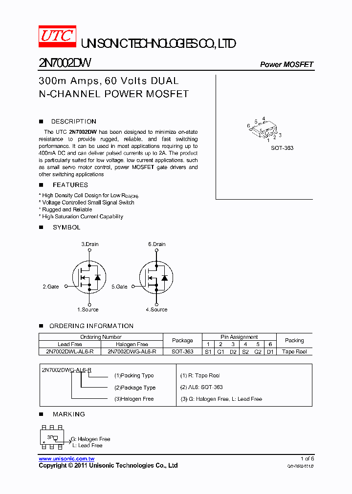 2N7002DWG-AL6-R_1906448.PDF Datasheet