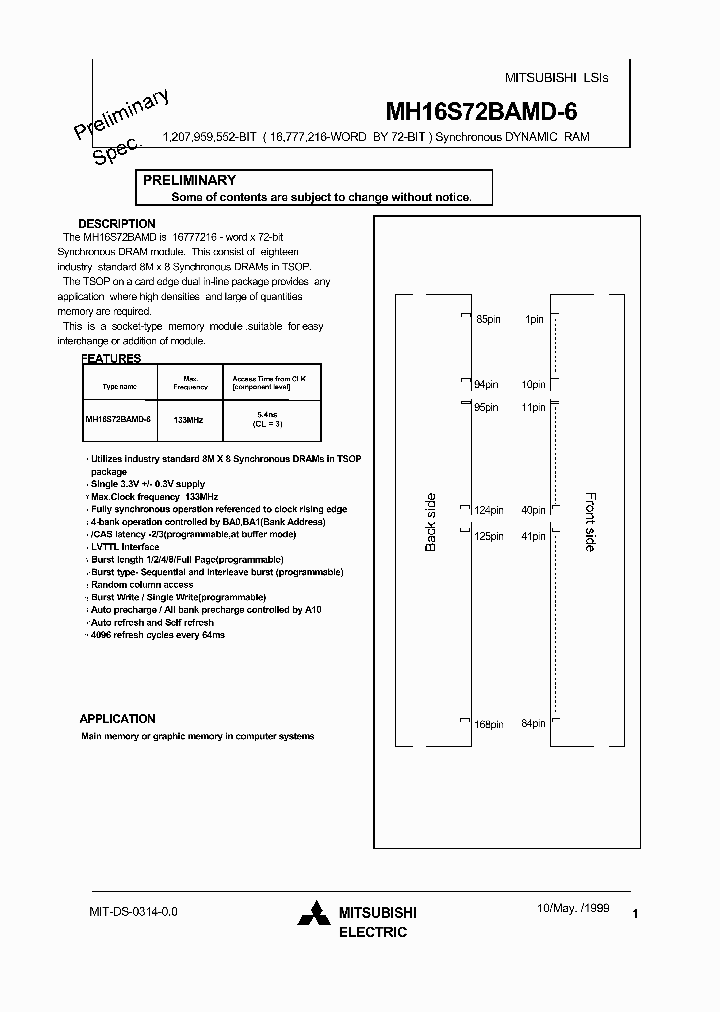 MH16S72BAMD-6_1816992.PDF Datasheet