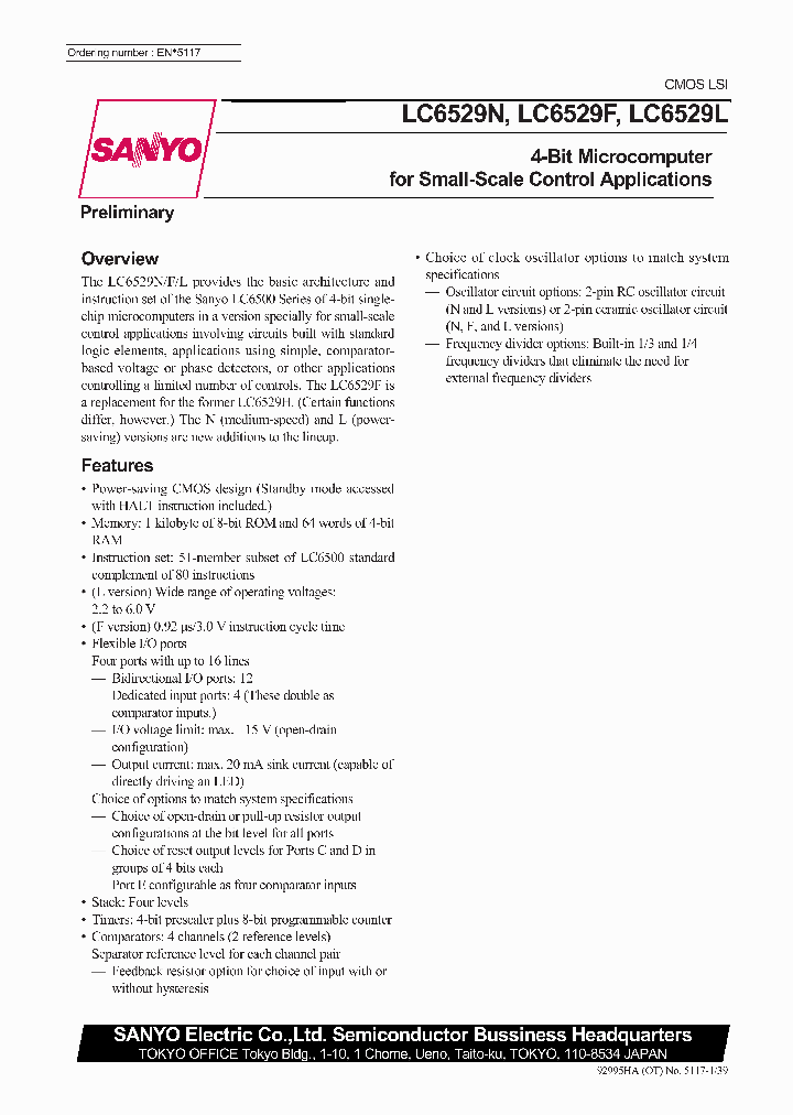 LC6529N_1835484.PDF Datasheet