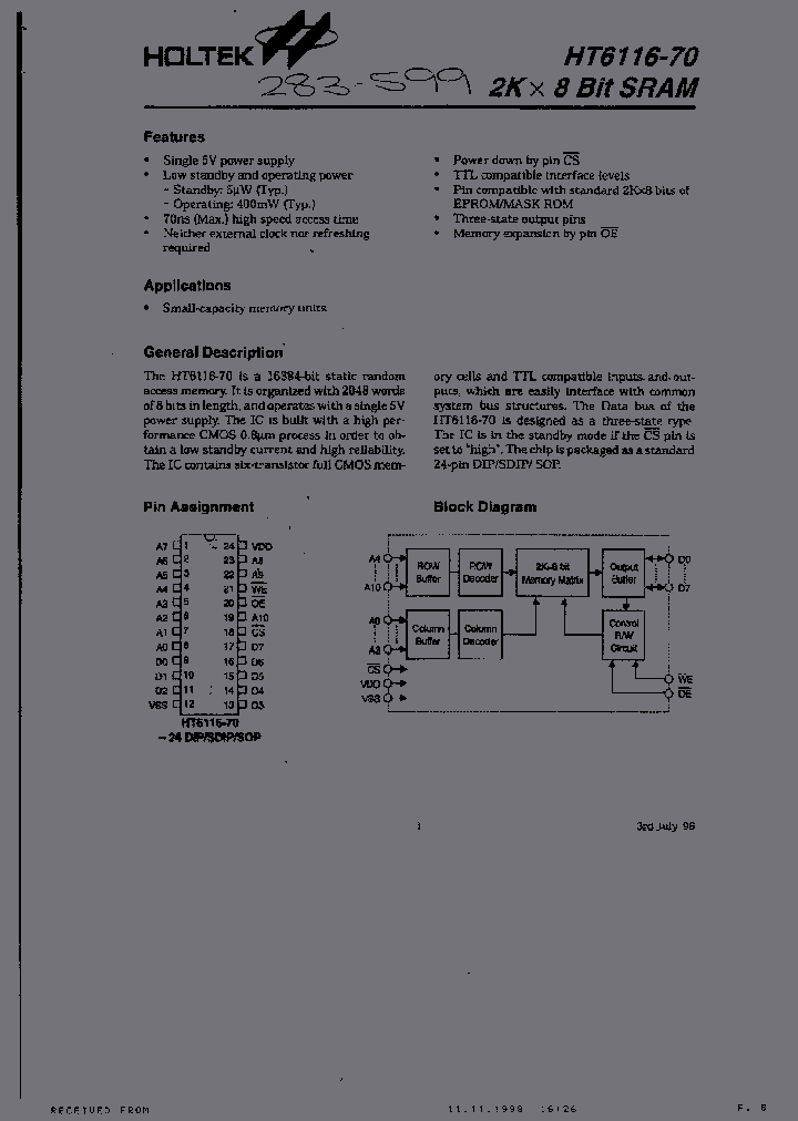 HT6116-7LL_1839262.PDF Datasheet