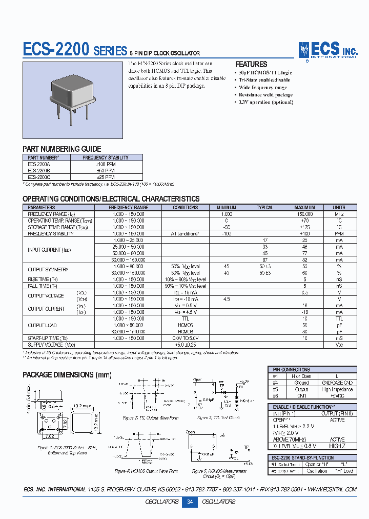 ECS-2200C_1867278.PDF Datasheet