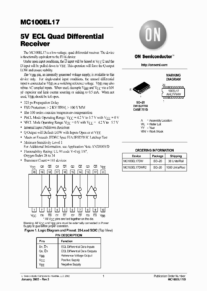 MC100EL17-D_1938799.PDF Datasheet