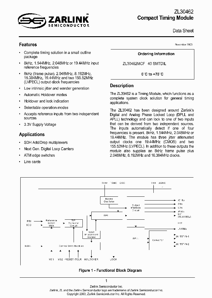 ZL30462_1946633.PDF Datasheet