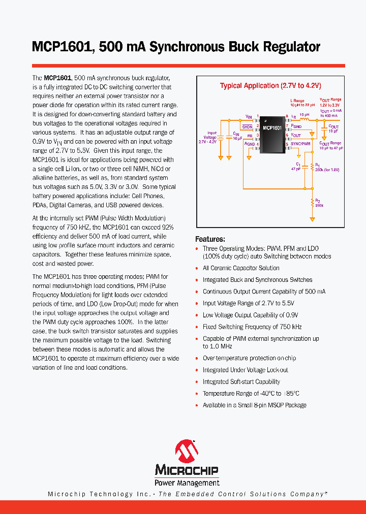 MCP1601T-IMS_1953325.PDF Datasheet
