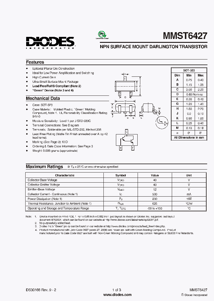 MMST6427-7-F_1914852.PDF Datasheet