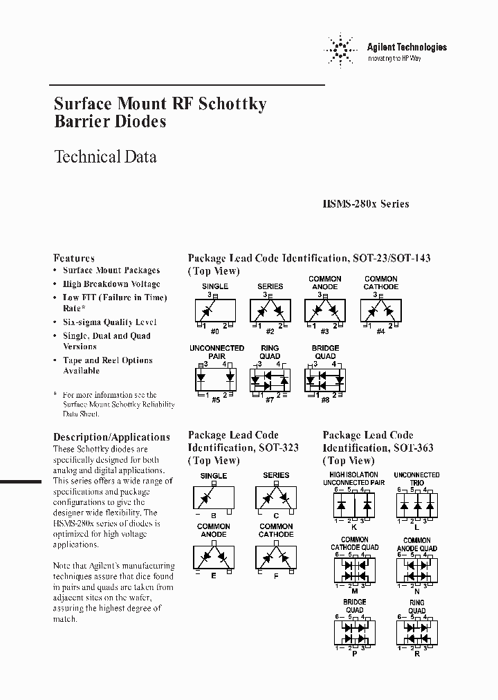 HSMS-280F_1917023.PDF Datasheet