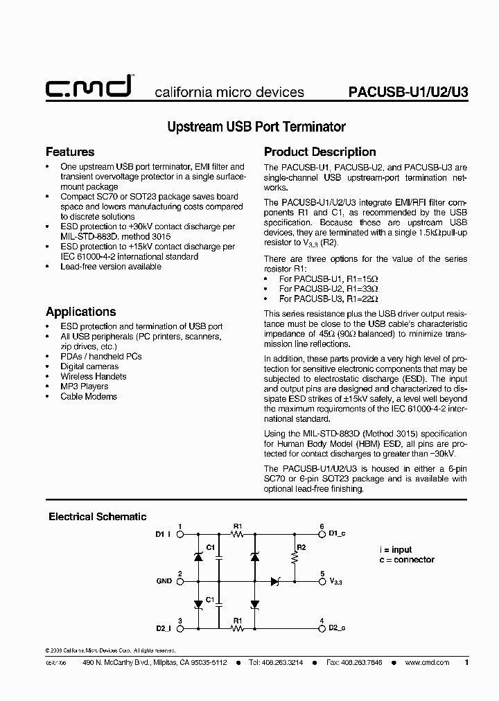 PACUSB-U1_1932177.PDF Datasheet