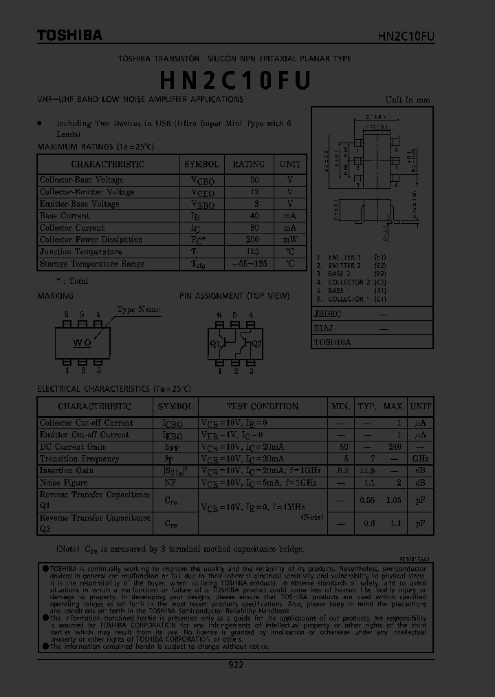 HN2C10FU_1956502.PDF Datasheet