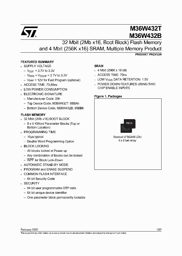 M36W432-ZAT_1957576.PDF Datasheet