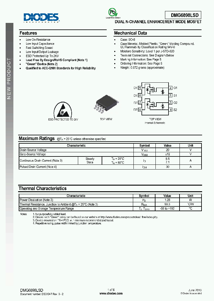 DMG6898LSD-13_1957593.PDF Datasheet