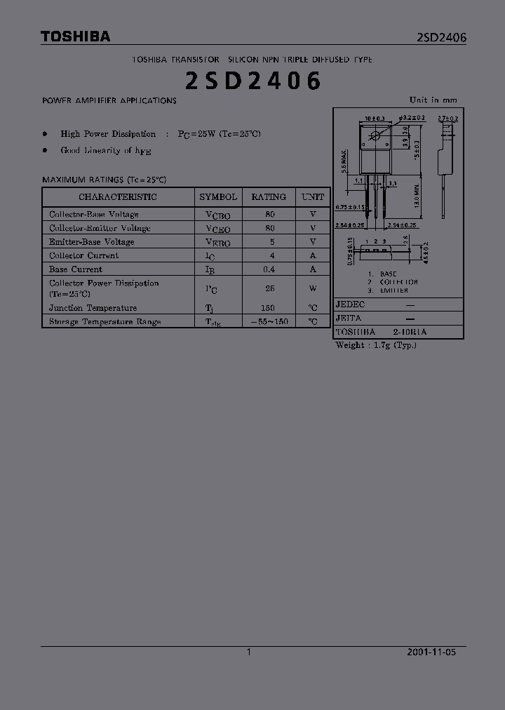 2SD2406_1959352.PDF Datasheet