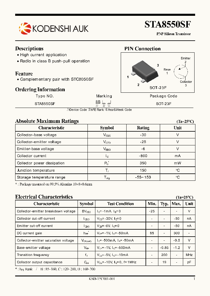 STA8550SF_1963120.PDF Datasheet