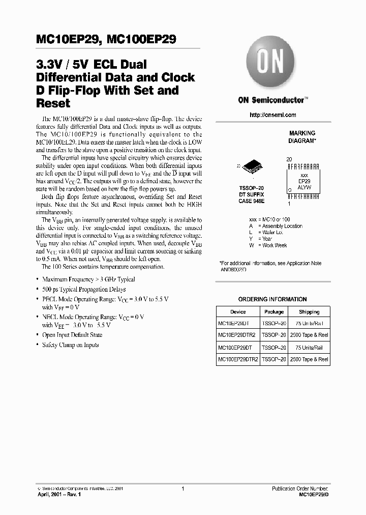 MC10EP29-D_1965884.PDF Datasheet